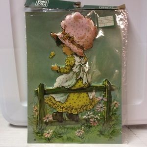 Perla VTG Mary May Butterfly Girl Plastic Picture